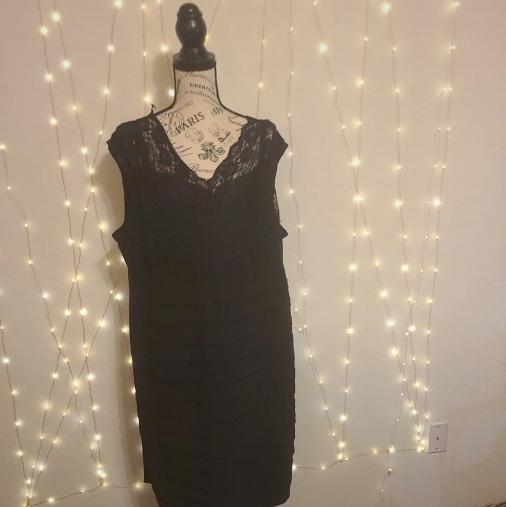 Dress barn 22 black party dress